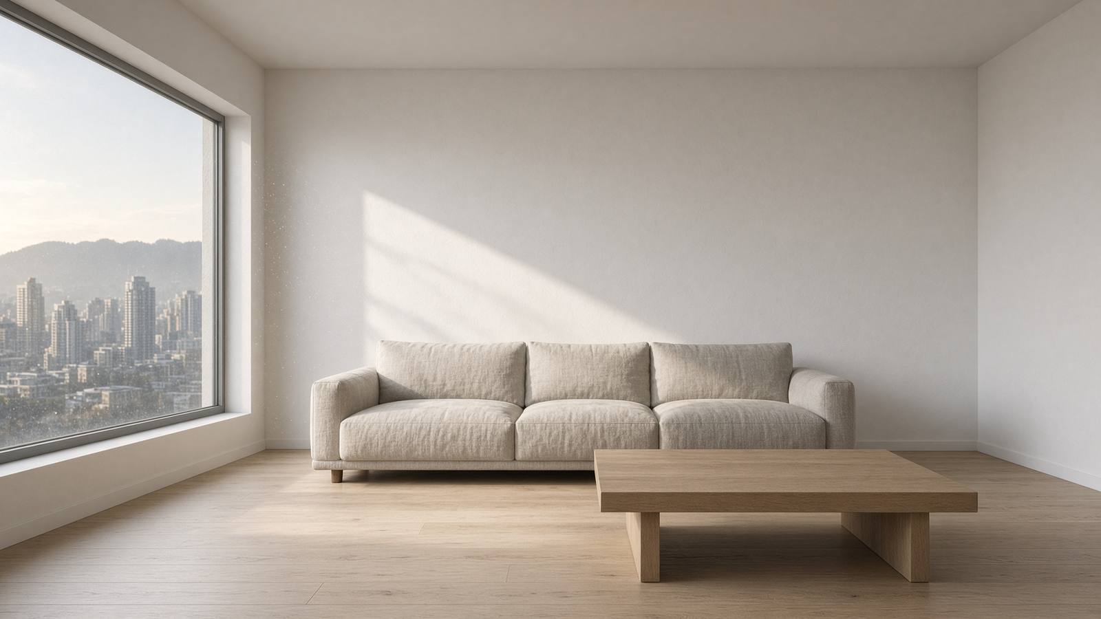 PLACEHOLDER — add a film still of one finished room. Not a client job.